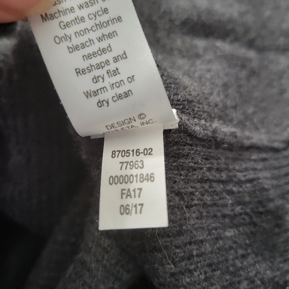 Athleta Gray Cashmere Blend Back Cutout Sweater - Picture 9 of 9